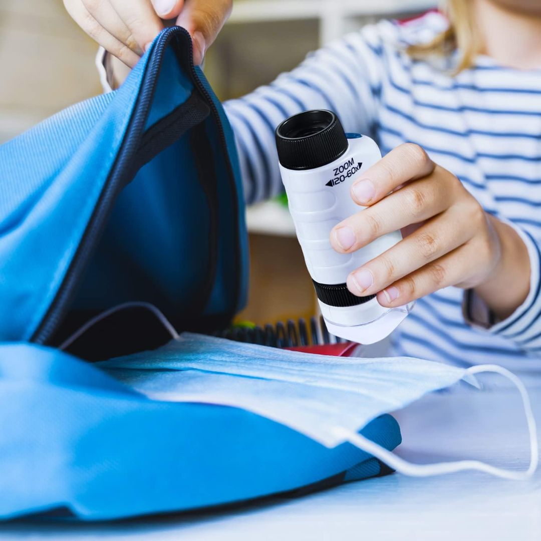 Zakmicroscoop voor Kinderen - Draagbare Wetenschappelijke Ontdekking