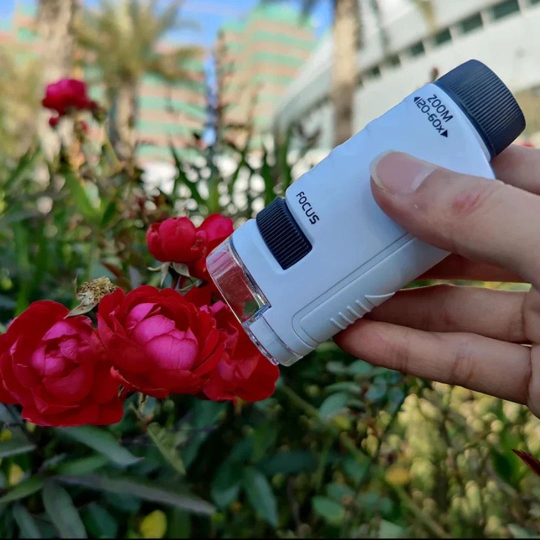 Zakmicroscoop voor Kinderen - Draagbare Wetenschappelijke Ontdekking