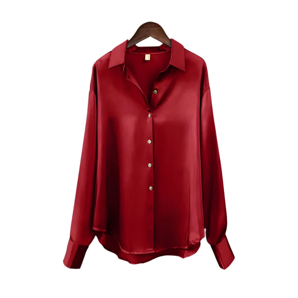 Zijden damesblouse