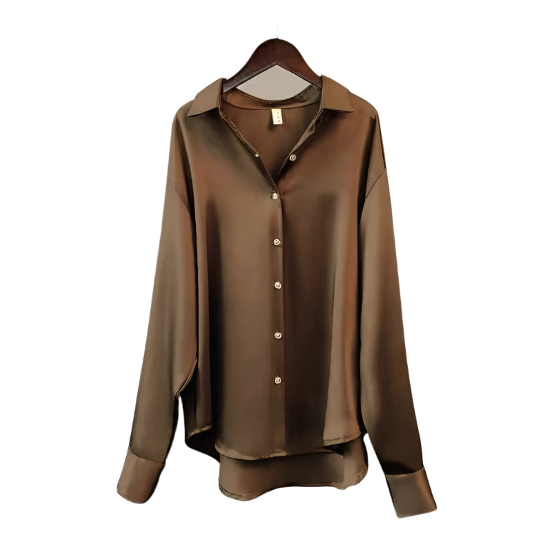 Zijden damesblouse