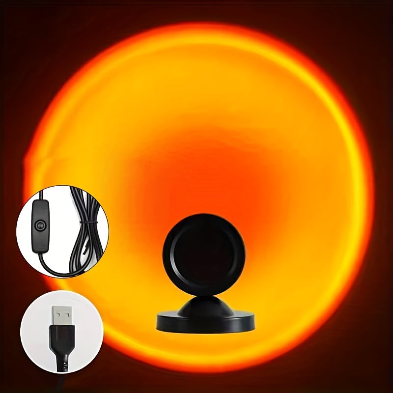 Zonsondergang Projectielamp | Sfeerlamp met USB-aansluiting